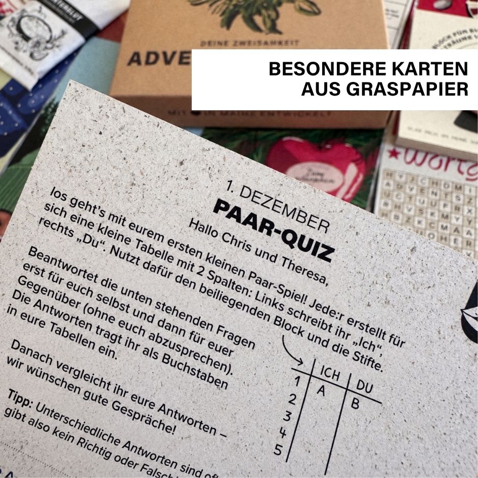 Adventskalender für Paare 2026