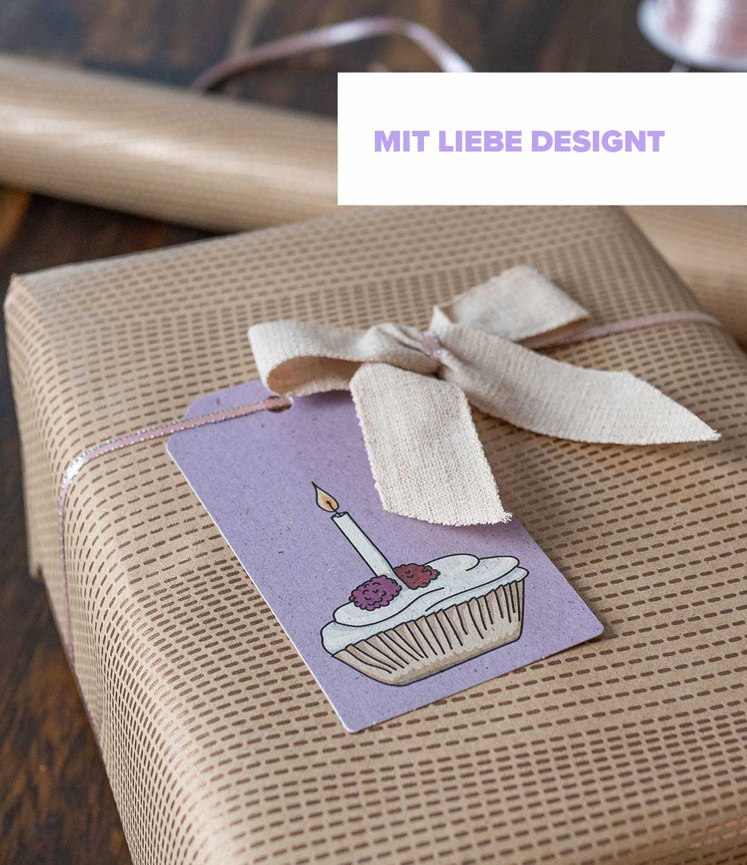 liebevoll designte Grußkarten mit Anhänger