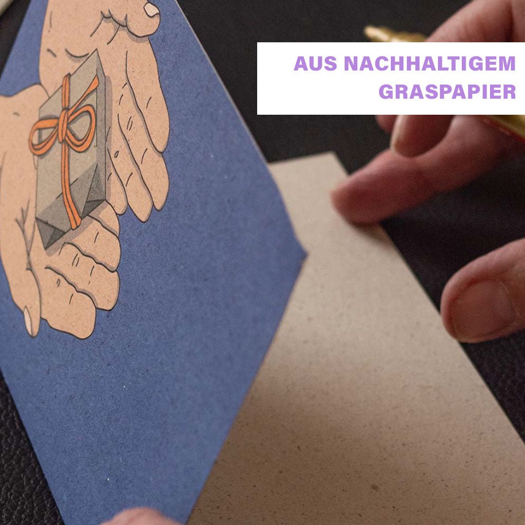 Grußkarten aus nachhaltigem Graspapier