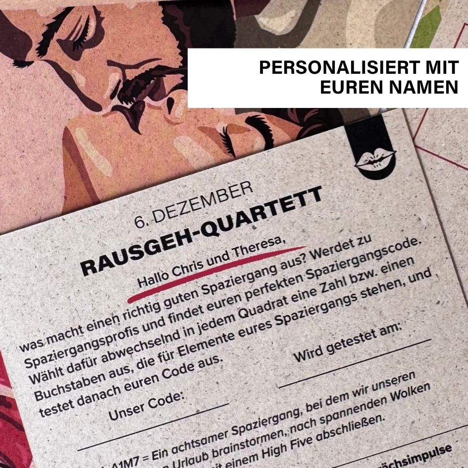 Adventskalender für Paare 2026