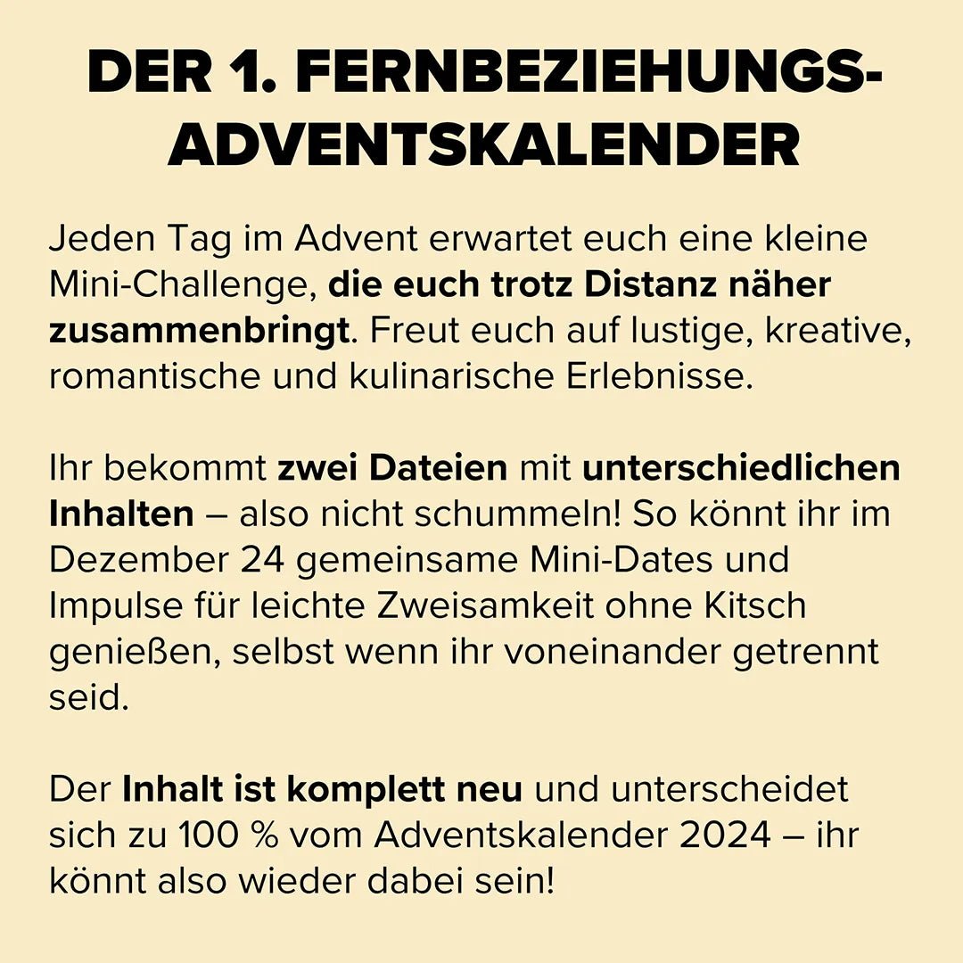Adventskalender mit Mini-Challenges auf Distanz