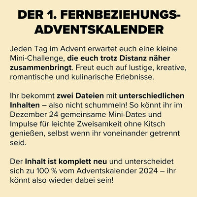 Adventskalender mit Mini-Challenges auf Distanz