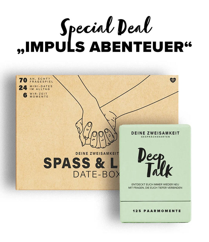 Kombi-Angebot mit Mini Dates und Gesprächsimpulsen für Paare