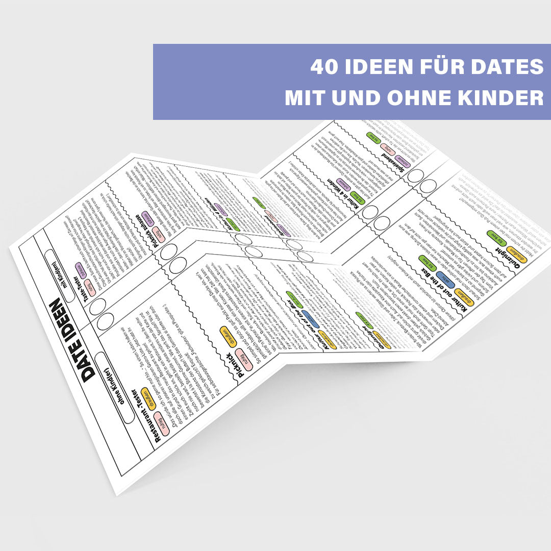 Date-Ideen für Eltern mit und ohne Kinder