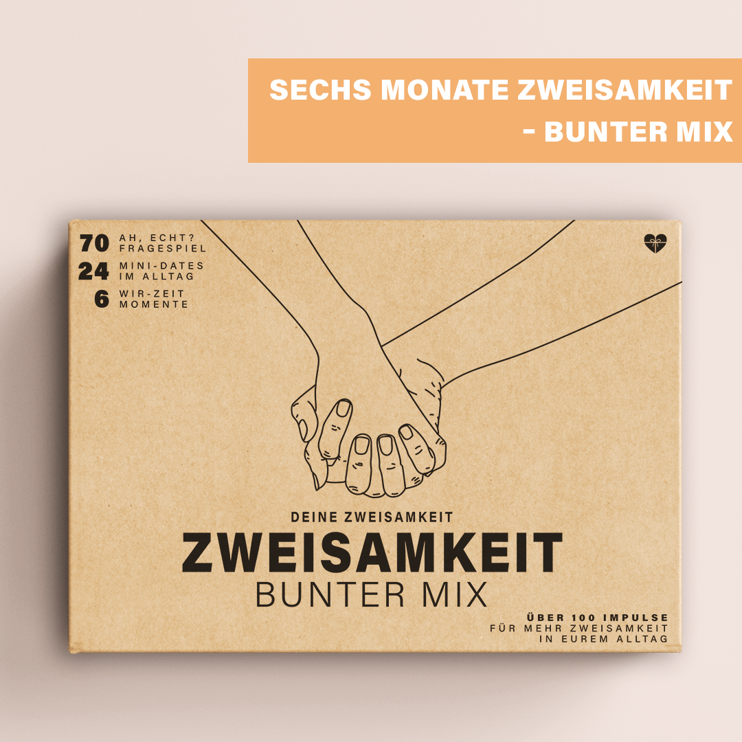 Erlebnisbox für Paare für sechs Monate Zweisamkeit