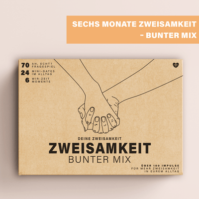 Erlebnisbox für Paare für sechs Monate Zweisamkeit