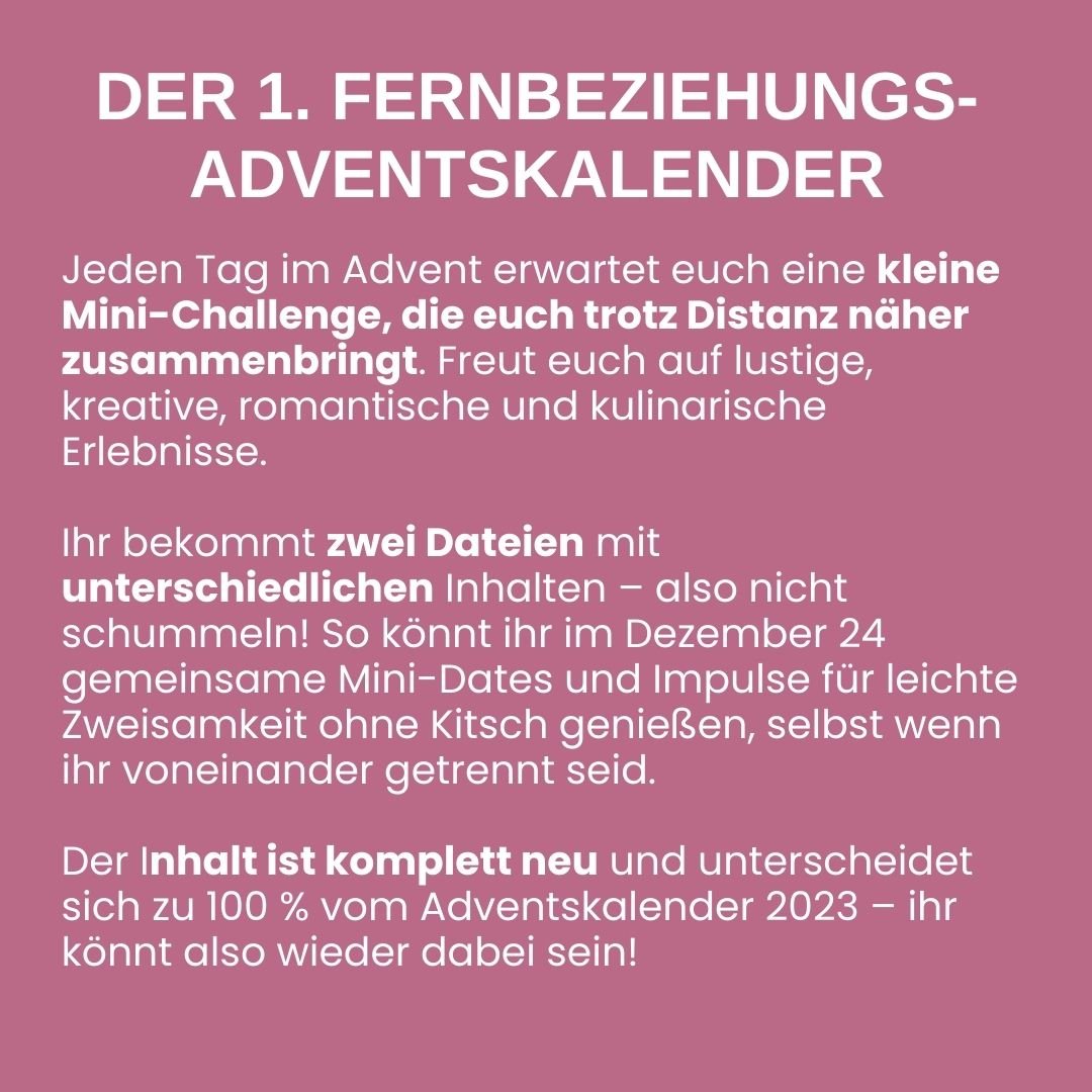 Fernbeziehungs Kalender