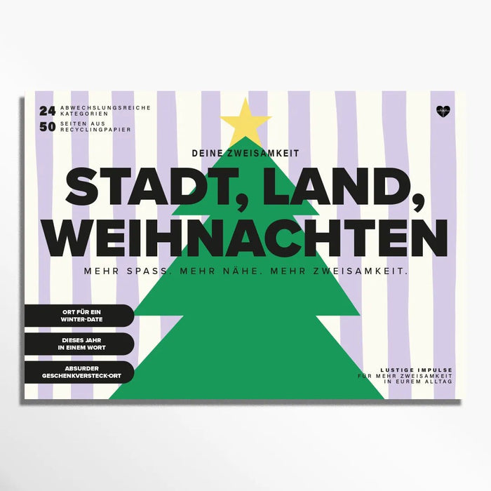 Stadt-Land-Weihnachten | Kleines Paarspiel