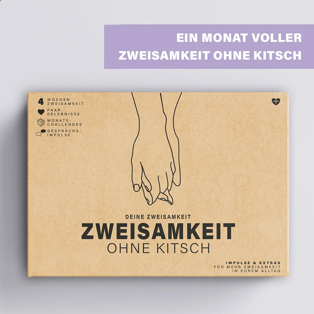Zweisamkeit-Box für Paare ohne Kitsch für einen Monat voller Zweisamkeit